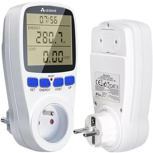 Izoxis Digitale Energiemeter - Wattmeter - Inzicht in Stroomverbruik