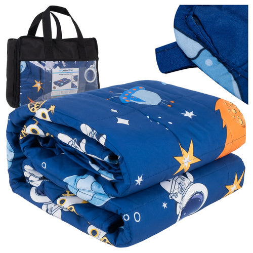 Isomedix Verzwaarde Deken voor Kinderen - 4 kg - 100 x 150 cm - Ruimtethema