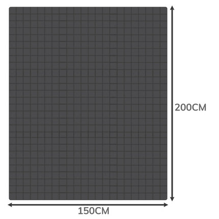 Ruhhy Verzwaringsdeken - 150 x 200 cm - 6 kg - Grijs - Sensory
