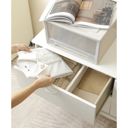Ruhhy Verstelbare Ladeverdeler - 4 Stuks - Bamboe - Wit - 42-56 cm
