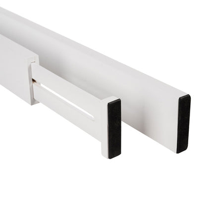 Ruhhy Verstelbare Ladeverdeler - 4 Stuks - Bamboe - Wit - 42-56 cm