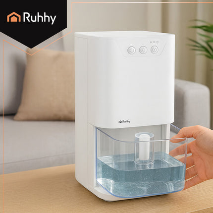 Ruhhy Luchtontvochtiger - 1400 ml - Met Timer & LED - Wit