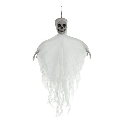 Ruhhy Hangend Skelet - 70 cm - Halloween Decoratie - Wit