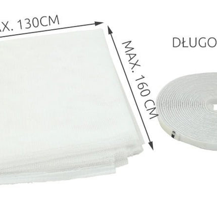 Repest Raamhor - 130 x 160 cm - Inclusief Klittenband - Wit