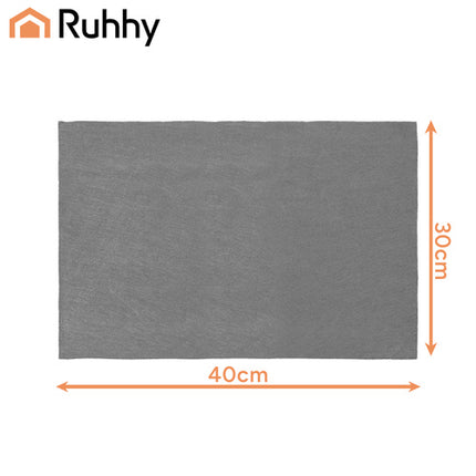 Ruhhy Microvezeldoeken voor Ramen - 3 stuks - 30 x 40 cm - Grijs