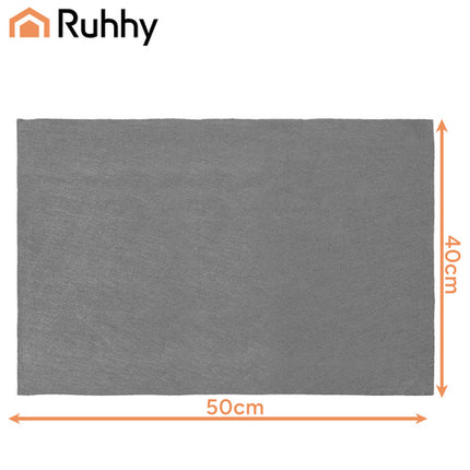 Ruhhy Microvezeldoeken voor Ramen - 3 stuks - 40 x 50 cm - Grijs