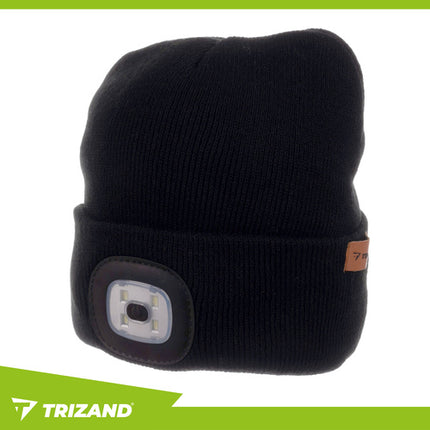Trizand Wintermuts met LED - Zwart - USB Oplaadbaar