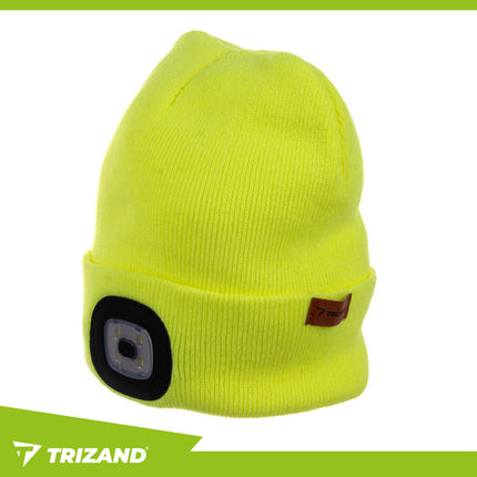 Trizand Wintermuts met LED - Neon Geel - USB Oplaadbaar