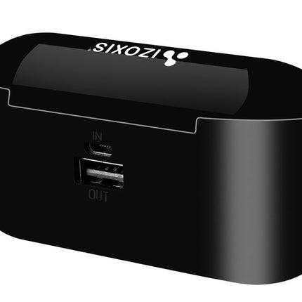 Izoxis Draadloze Bluetooth Oordopjes - Met 2000mAh Powerbank Case - Zwart