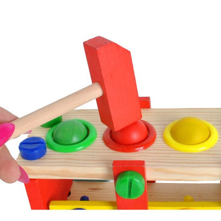 Iso Trade Houten Educatieve Vrachtwagen - Met Gereedschap en Ballen