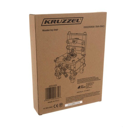 Kruzzel Houten Bouwstoel - Educatief Speelgoed - DIY Set