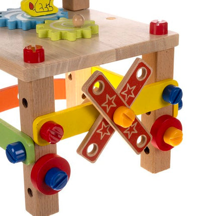 Kruzzel Houten Bouwstoel - Educatief Speelgoed - DIY Set