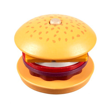 Kruzzel Houten Burger Sorteerset - Educatieve Restaurant Puzzel