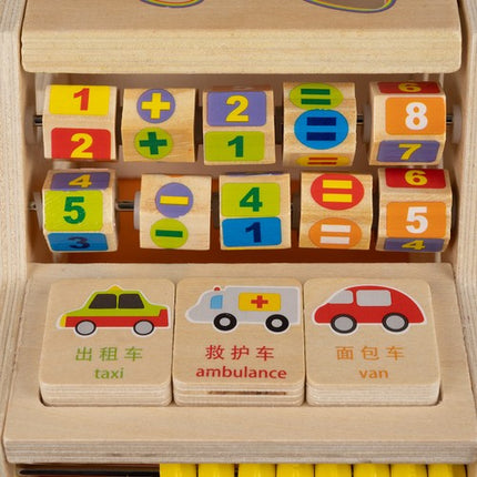 Kruzzel Houten Auto Sorteerbord - Educatief Vormenspel