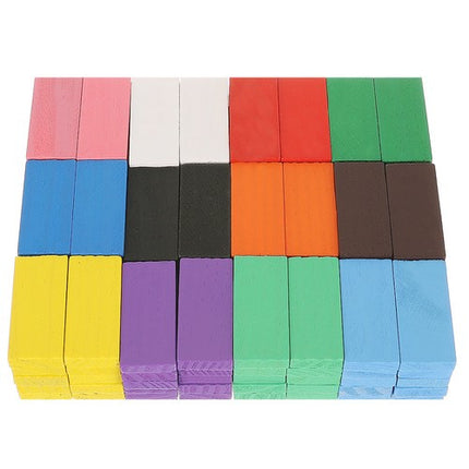 Kruzzel Houten Dominostenen Set - 407-delig - Inclusief Accessoires