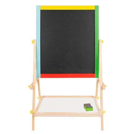 Kruzzel Dubbelzijdig Houten Tekenbord - Magnetisch - Met Accessoires