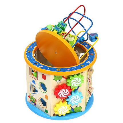 Kruzzel Educatieve Houten Kubus - 8-in-1 Activiteitencentrum