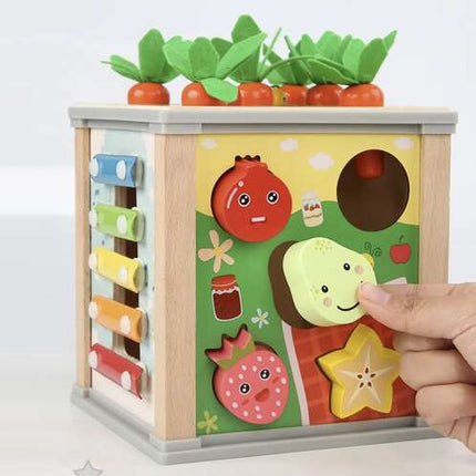 Kruzzel Houten Educatieve Kubus - 5-in-1 Speelbox
