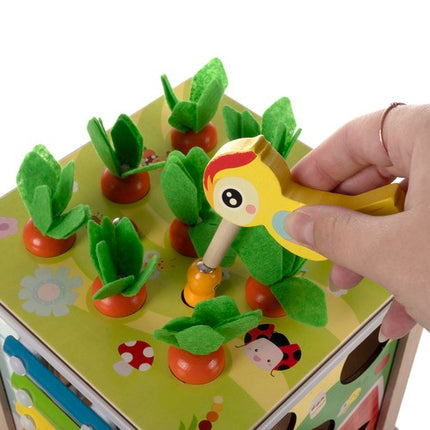 Kruzzel Houten Educatieve Kubus - 5-in-1 Speelbox