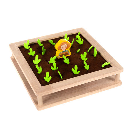 Kruzzel 2-in-1 Houten Boerderij Spel - Kralen & Memory