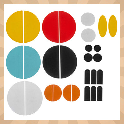 Kruzzel Houten Dierenpuzzel - Geometrische Vormen - Educatief Spel