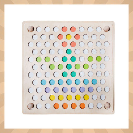 Kruzzel Houten Kralen Mozaïek - Educatieve Puzzelset
