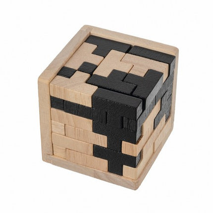 Kruzzel Houten Puzzelkubus - Brain Teaser - 52-Delig