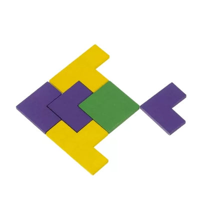 Kruzzel Houten Puzzelset - Logisch Puzzelspel - 40 Blokken
