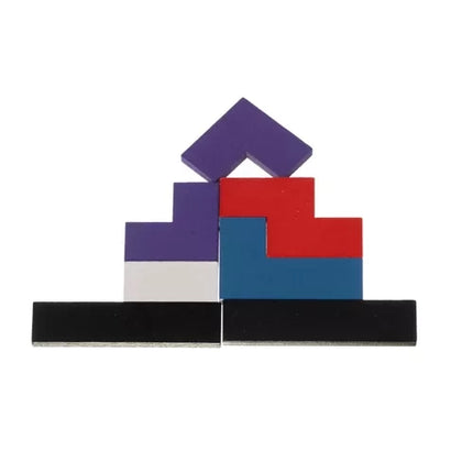Kruzzel Houten Puzzelset - Logisch Puzzelspel - 40 Blokken