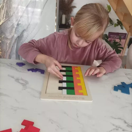 Kruzzel Houten Puzzelset - Logisch Puzzelspel - 40 Blokken