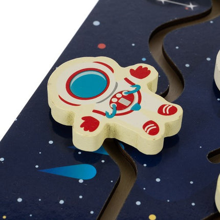Kruzzel Houten Puzzel - Zonnestelsel - Educatief Montessori Speelgoed