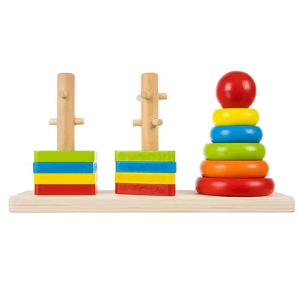 Kruzzel Houten Vormenstoof - Educatieve Puzzel - 3 Vormen