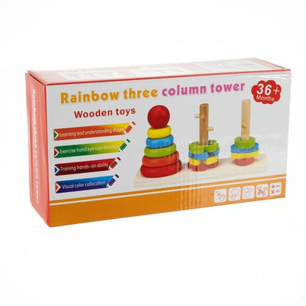 Kruzzel Houten Vormenstoof - Educatieve Puzzel - 3 Vormen
