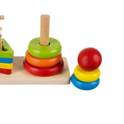 Kruzzel Houten Vormenstoof - Educatieve Puzzel - 3 Vormen