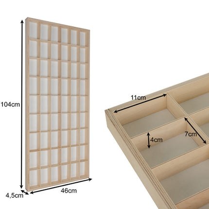 Kruzzel Houten Poppenplank - 54 Vakken - Display voor Verzamelpoppen