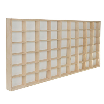 Kruzzel Houten Poppenplank - 54 Vakken - Display voor Verzamelpoppen