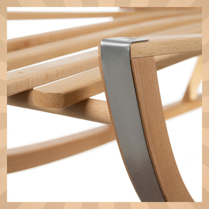 Kruzzel Houten Slee met Rugleuning - 100 kg - 89 cm