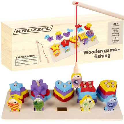 Houten Vormenstoof + Visspel