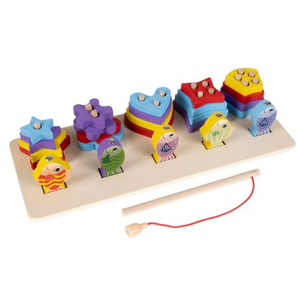 Houten Vormenstoof + Visspel
