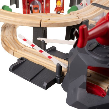 Kruzzel Houten Treinbaan Set - 70-Delig - 4,8 Meter Spoorbaan
