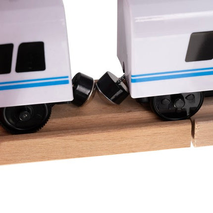 Kruzzel Houten Treinbaan - 37-Delig - 3,2 Meter Spoor met Trein