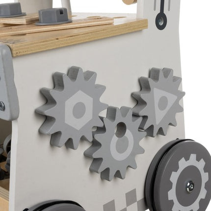 Kruzzel 3-in-1 Houten Werkbank - DIY Gereedschapskist en Loopwagen