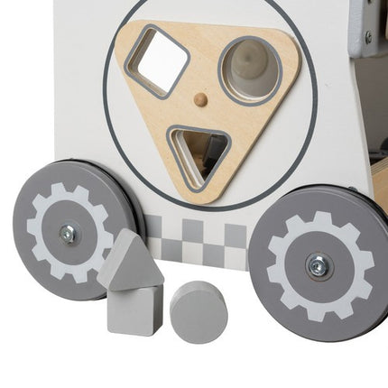 Kruzzel 3-in-1 Houten Werkbank - DIY Gereedschapskist en Loopwagen