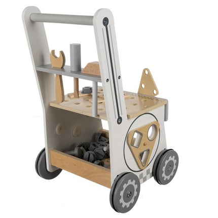 Houten Werkbank & Loopwagen