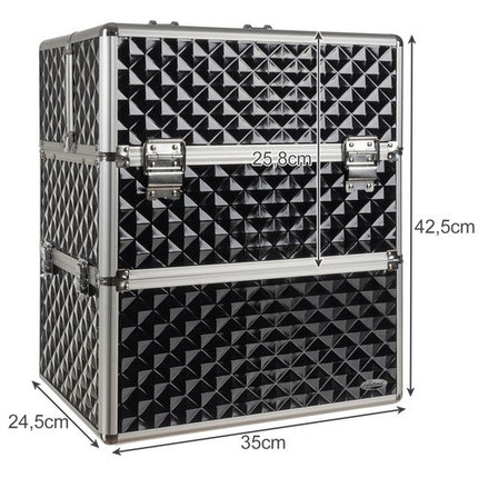 Soulima XL Cosmetische Koffer - 42,5 cm - 3D Opvouwbaar - Zwart
