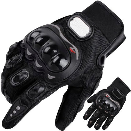 Trizand Motorhandschoenen XL - Beschermend Nylon - Zwart
