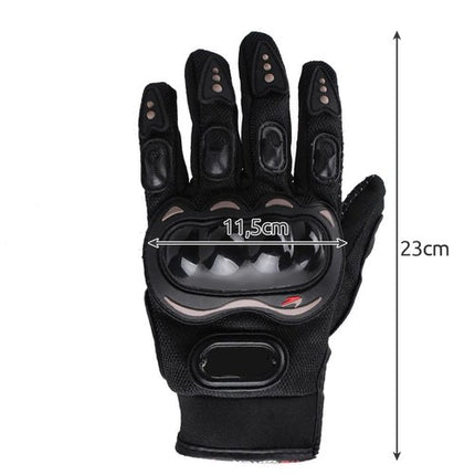 Trizand Motorhandschoenen XL - Beschermend Nylon - Zwart