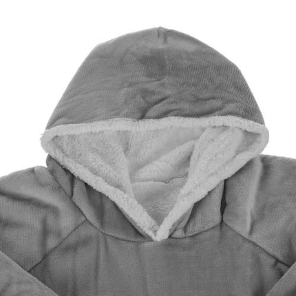 Ruhhy XXL Oversized Deken-Sweatshirt - Grijs - Flanel