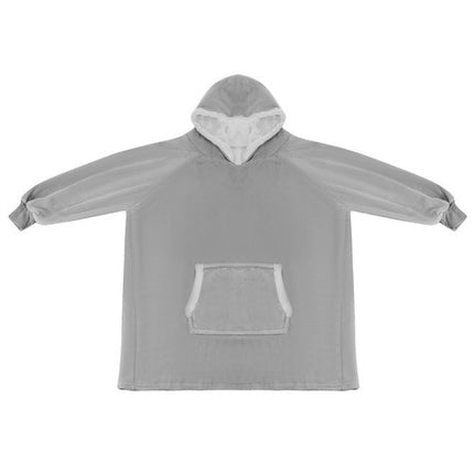 Ruhhy XXL Oversized Deken-Sweatshirt - Grijs - Flanel