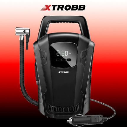 Xtrobb Auto Compressor 12V - Met LCD Display & Zaklamp - 120W